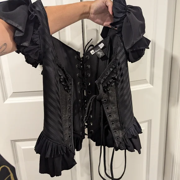 Moresca Black Cleo Bodice M - Picture 5 of 7